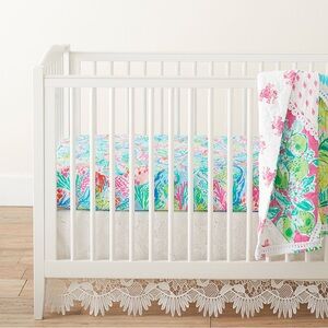 Lilly Pulitzer for Pottery Barn Mermaids Cove Crib Sheet (3 sheets)